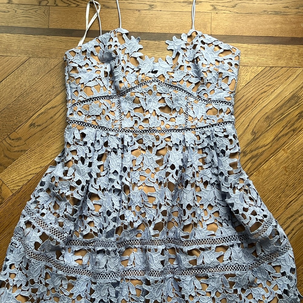 Self-Portrait Purple Embellished Mini Dress for Prom - Picture 8 of 11